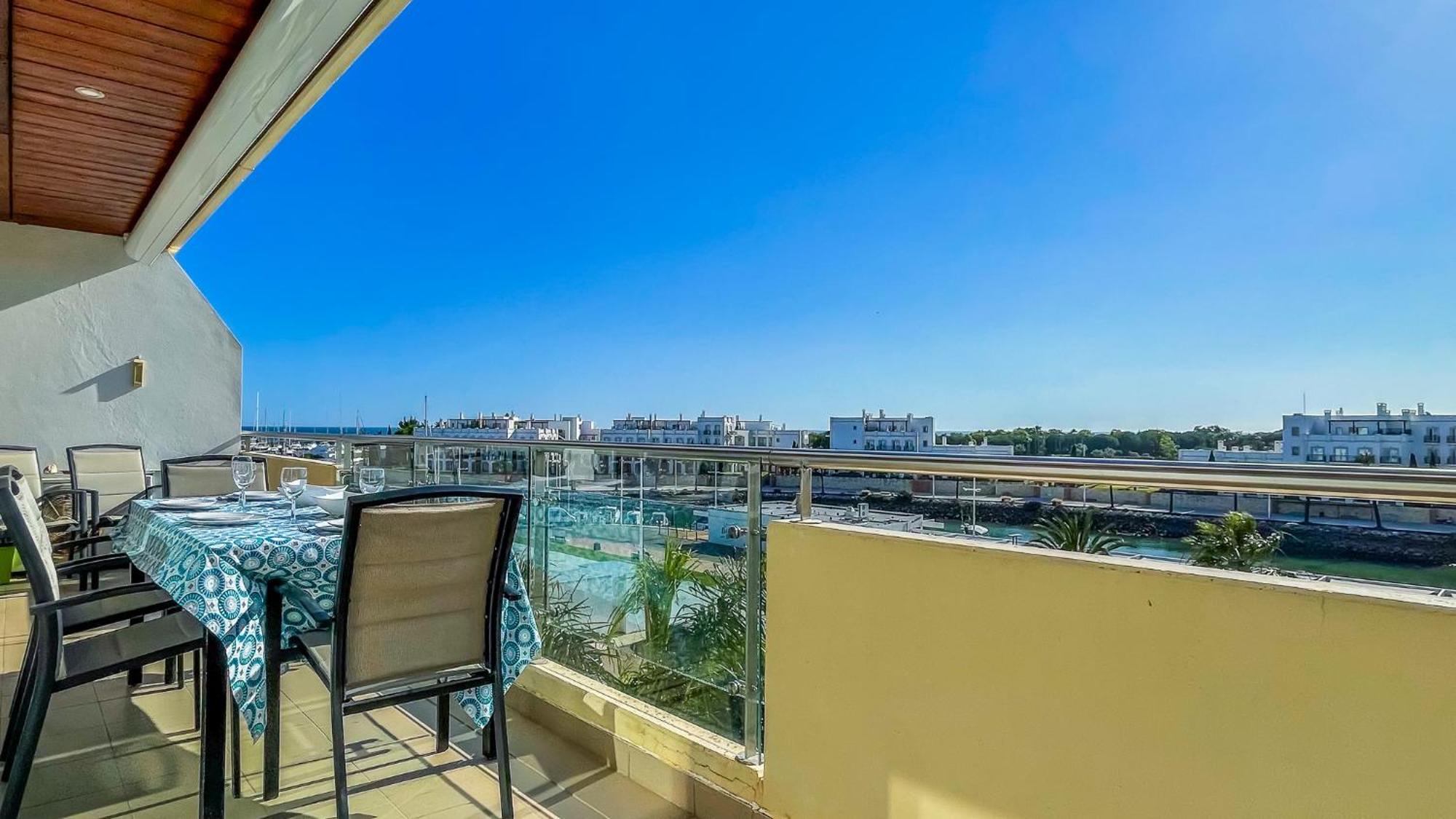 AQ 310 Incrível apartamento de dois quartos com vista para a Marina Quarteira Exterior foto